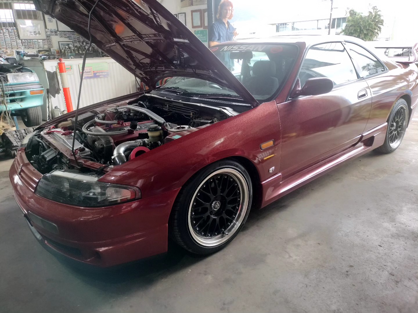 Inside the S & A Automotive workshop in Portsmith Cairns